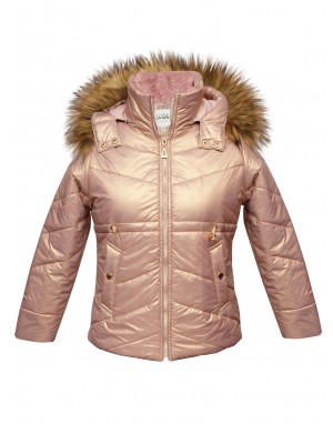 Girls Jacket Quilted Rose Pink